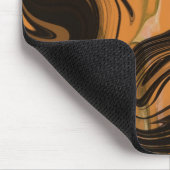 Tapis De Souris Unique Brown en marbre Abstrait Mousepad (Coin)