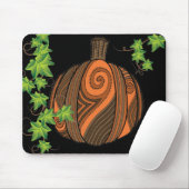Tapis De Souris Unique Citrouille Abstrait Halloween Mousepad (Avec souris)