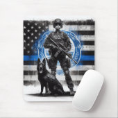 Tapis De Souris Unité de police K9 (Avec souris)