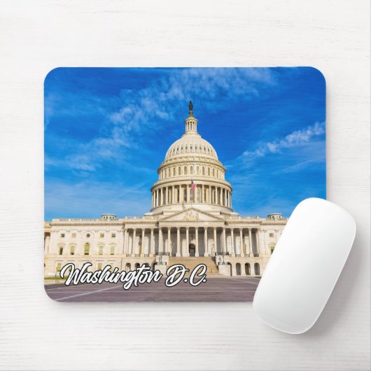 Tapis De Souris United States Capital Building, Washington, D.C. (Avec souris)