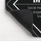Tapis De Souris Upload Your Logo & Customizable Text Design (Coin)