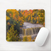 Tapis De Souris Upper Falls avec couleurs d'automne (Avec souris)