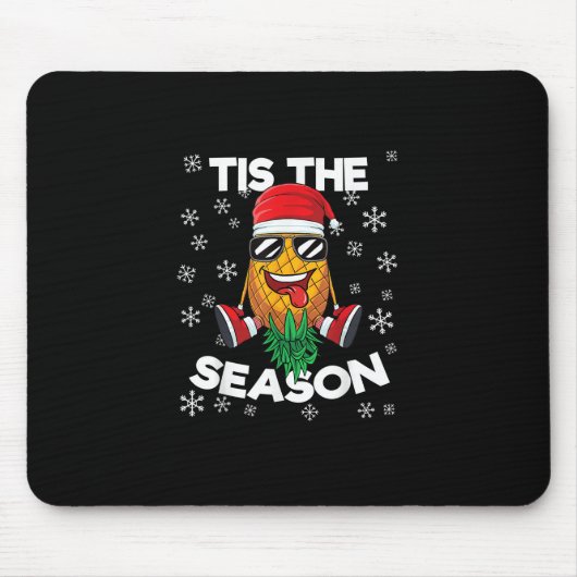 Tapis De Souris Upside Down Pineapple Santa Tis Season Christmas S (Devant)