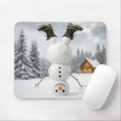 Tapis De Souris Upside Down Snowman (Avec souris)