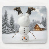 Tapis De Souris Upside Down Snowman (Devant)