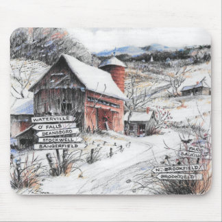 Tapis De Souris Upstate New York Winter Mousepad