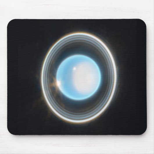 Tapis De Souris Uranus planétaire avec anneaux Image JWST (Devant)