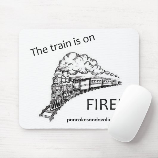 Tapis De Souris URL de Mousepad de train (Avec souris)