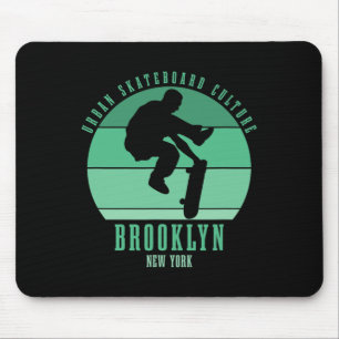 Tapis De Souris Urne de skateboard de Brooklyn New York City Skate