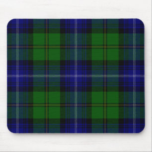 Tapis De Souris Urquhart tartan bleu vert plaid
