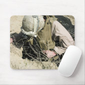 Tapis De Souris US Marine saute dans un trou (Avec souris)