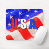 TAPIS DE SOURIS USA (Avec souris)