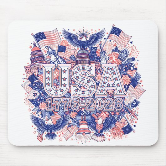 TAPIS DE SOURIS USA 1776-2026 (Devant)