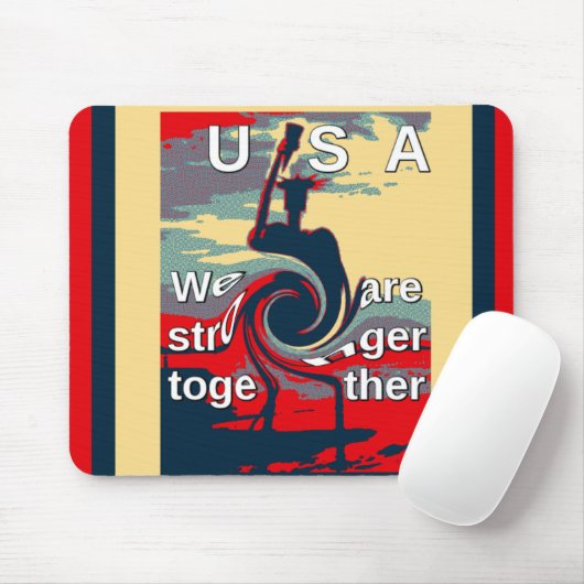Tapis De Souris USA Change : Un design uni plus fort (Avec souris)