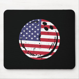 Tapis De Souris Usa Drapeau Bowling Ll Patriotique Hommes Femmes E