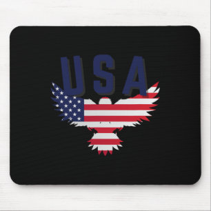 Tapis De Souris Usa Eagle 4 juillet cadeau Décontracté American Fi