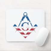 Tapis De Souris USA Freemasonic symbol (Avec souris)
