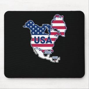 Tapis De Souris Usa = Groenland + Canada + Golfe + Canal