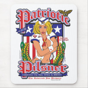 Tapis De Souris USA/Patriotique Pilsner