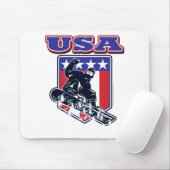 Tapis De Souris USA Snowboard (Avec souris)