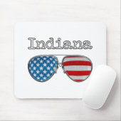 TAPIS DE SOURIS USA VERRES PILOTES INDIANA (Avec souris)