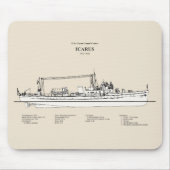 Tapis De Souris USCG Cutter Icarus wpc-110 - SBD (Devant)