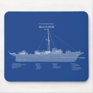 Tapis De Souris USCG Cutter Sea Cloud wpg-284 - ABD