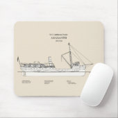 Tapis De Souris USCG Lighthouse Tender Amaranth - SBD (Avec souris)