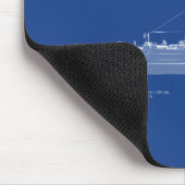 Tapis De Souris USCG USS Albuquerque PF-7 - ABD (Coin)