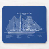 Tapis De Souris USCGC Alexander Hamilton wix-272 - ABD (Devant)