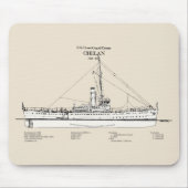 Tapis De Souris USCGC Chelan - SBD (Devant)