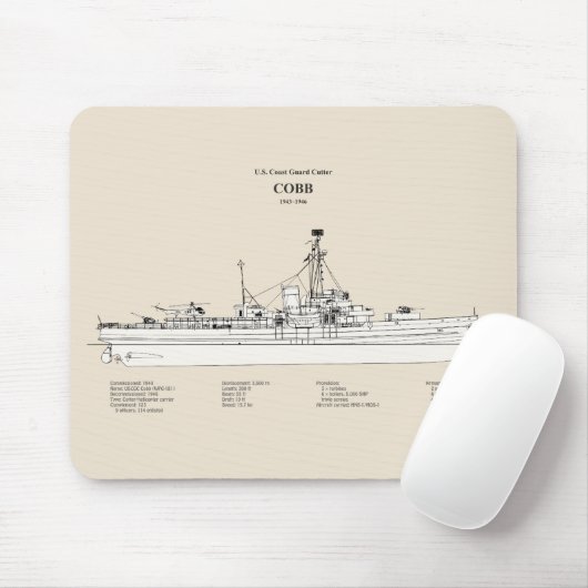Tapis De Souris USCGC Cobb wpg-181 - SBD (Avec souris)