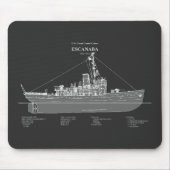 Tapis De Souris USCGC Escanaba wpc-77 - PD (Devant)