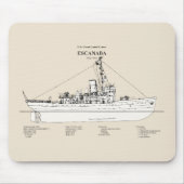 Tapis De Souris USCGC Escanaba wpc-77 - SBD (Devant)