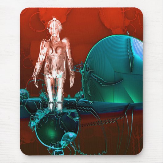 Tapis De Souris Usine de cyborg (Devant)