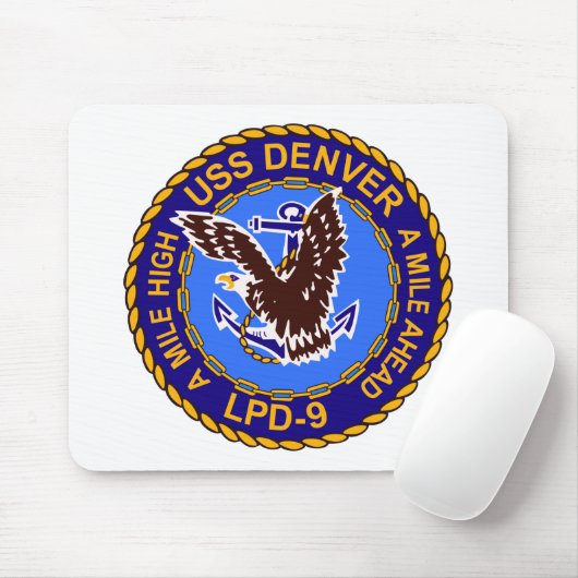 TAPIS DE SOURIS USS DENVER (Avec souris)