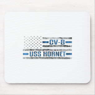 Tapis De Souris Uss Hornet porte-avions 2ème guerre mondiale Cv-8