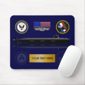 Tapis De Souris USS Missouri Mousepad (Avec souris)