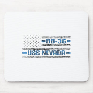 Tapis De Souris Uss Nevada 2ème guerre mondiale Battleship Bb-36 U
