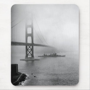 Tapis De Souris USS vintage San Francisco golden gate bridge