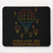 Tapis De Souris Utah Hot Air Balloon Palooza Apparel (Devant)