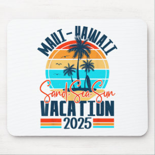 Tapis De Souris Vacances à Maui Hawaï 2025 Souvenir de famille ass