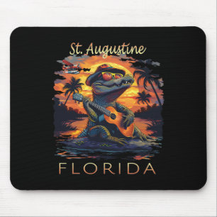 Tapis De Souris Vacances à St. Augustine Floride Alligator Mignon