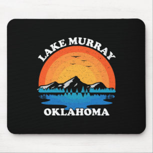 Tapis De Souris Vacances de famille vintage rétro Oklahoma Lake Mu
