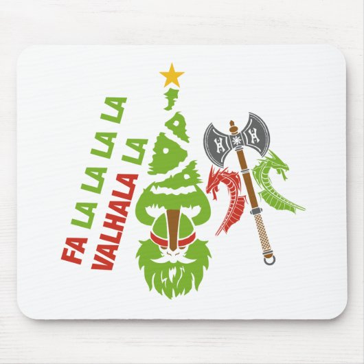 Tapis De Souris Vacances de Noël de Viking le Valhöll (Devant)