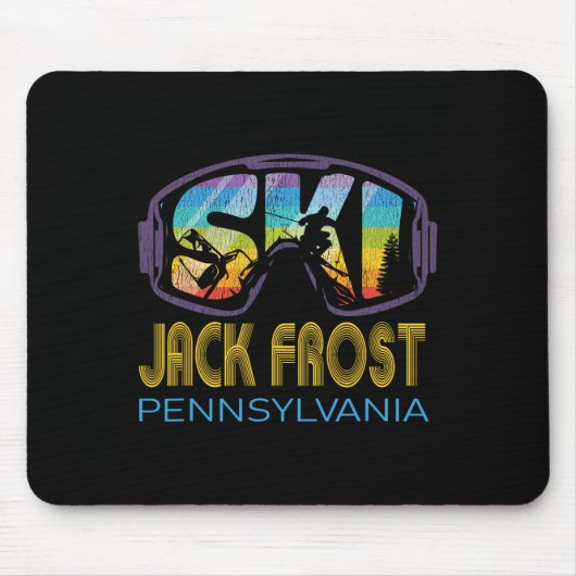 Tapis De Souris Vacances de ski à Jack Frost Pennsylvanie (Devant)