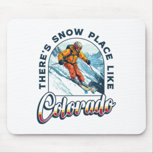 Tapis De Souris Vacances de ski au Colorado Colorado Aspen Ski Res