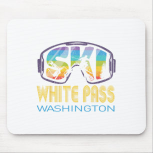 Tapis De Souris Vacances de ski White P Washington