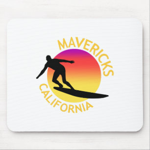 Tapis De Souris Vacances de surf Mavericks en Californie