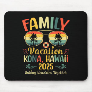 Tapis De Souris Vacances d'été en famille à Kona Hawaii Beach 2025